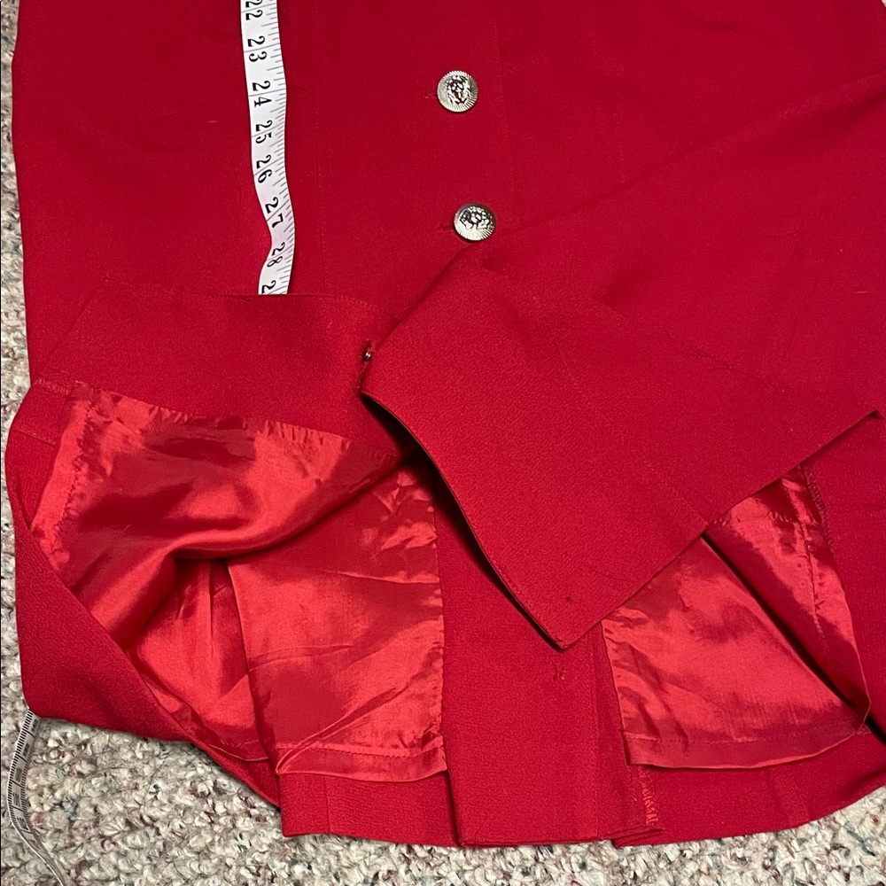 Vintage 90s cut out lion head Button-Down belted Dress- Versace vibes - Picture 11 of 13
